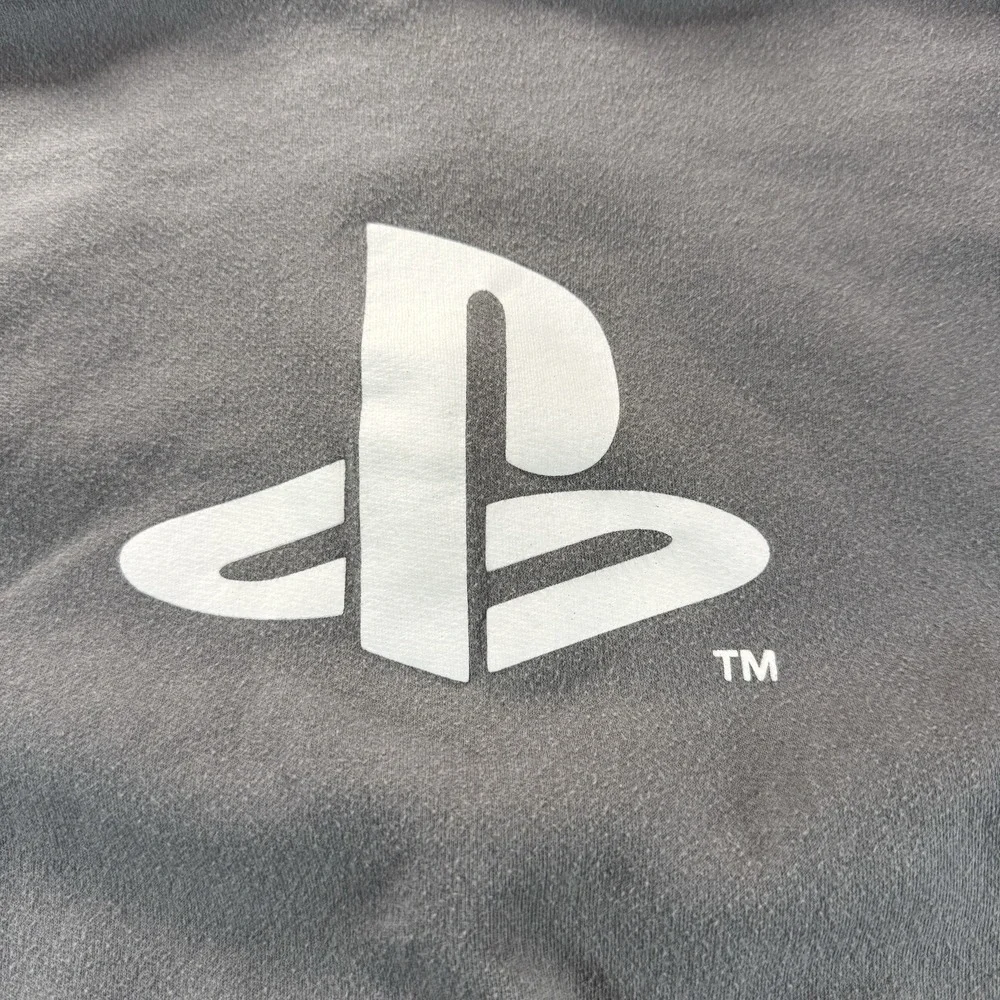 Sony PlayStation Hoodie Youth 18 Gray PS Logo Gaming Sweatshirt PSM005ABWT